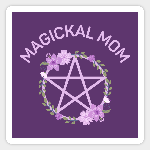 Magickal Mom Midsummer Lilac Pentacle Cheeky Witch® Sticker by Cheeky Witch